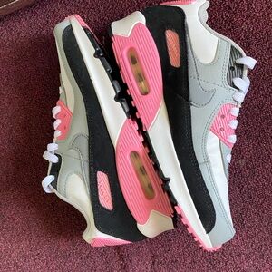 Nike Air Max 90 Black Grey White and Pink Size 6.5W
